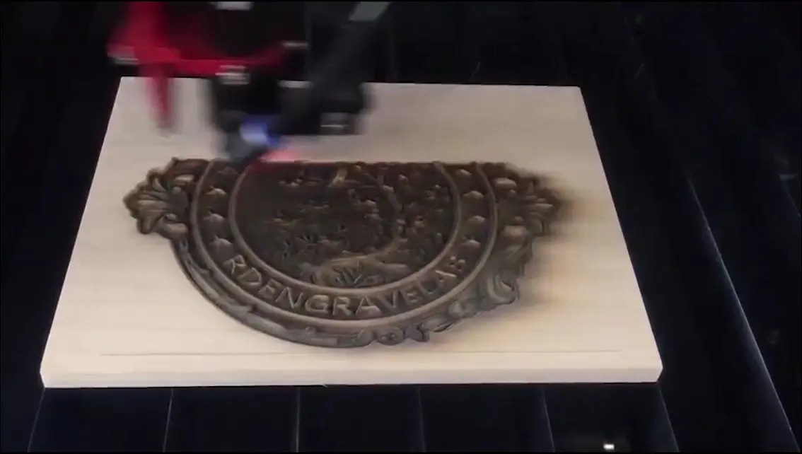 laser machine do 3D engrave on wood
