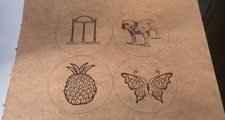 How CO2 Laser Marking Machine Mark Pictures And Texts On Wood MDF?