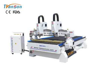 Multi Heads CNC Router Machine 3 Axis 4 Axis For Sale  TSW1530 2H