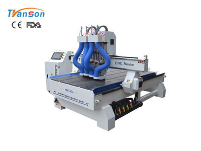 TSW1325 T4 Multi Spindle CNC Router Machine For Wood Furniture Industry
