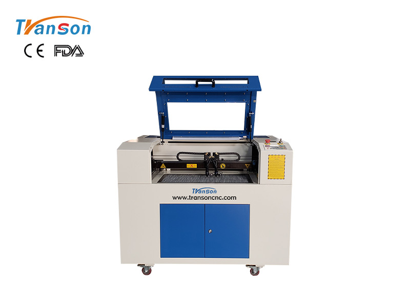 CO2 Laser and Fiber Laser in One Double headed Laser Engraving Cutting and Marking Machine