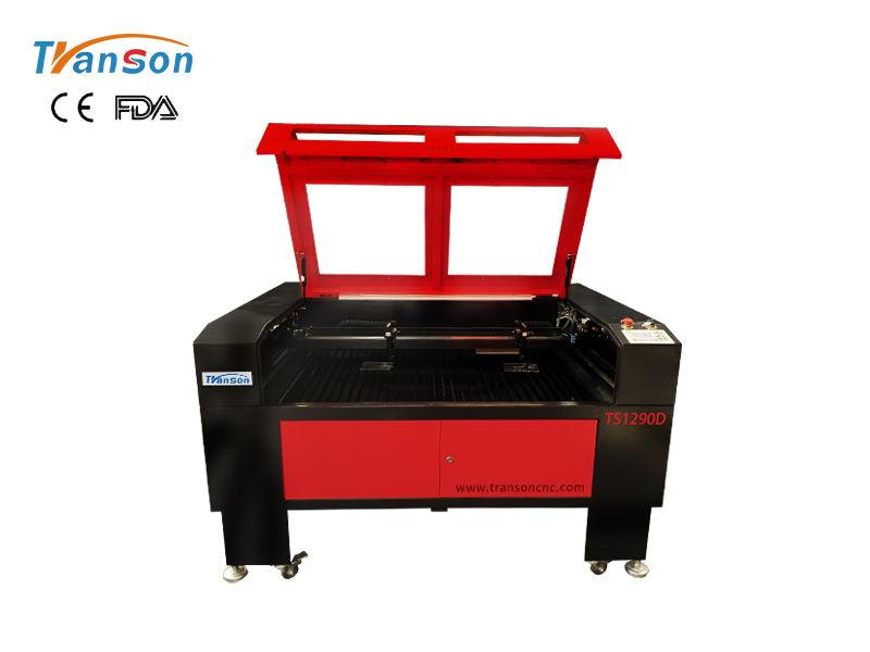 TS1290D Double Heads Laser Engraving Cutting Machine