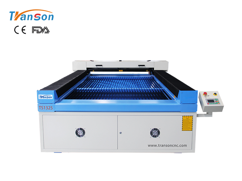 TS1325 ball screw CO2 laser cutting and engraving machine