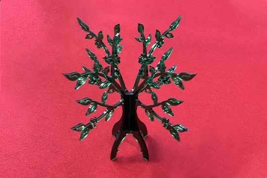 Laser cutting samples from transon CNC