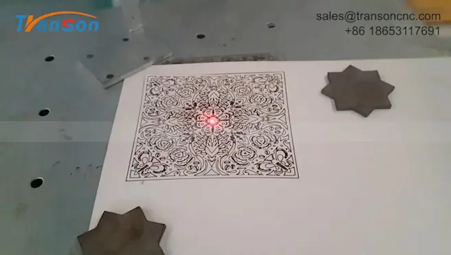CO2 laser marking machine quick cut paper crafts