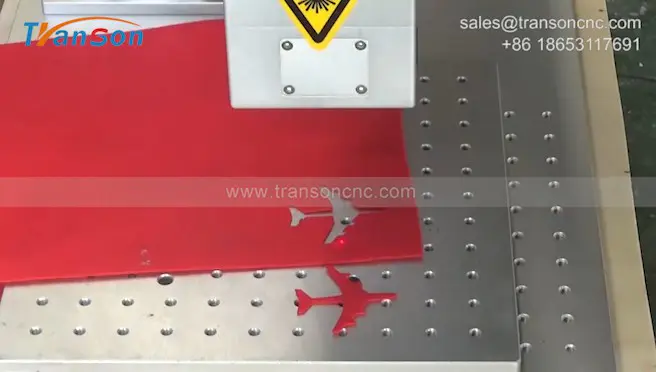 30W RF Laser Marking machine cutting nonwoven cloth