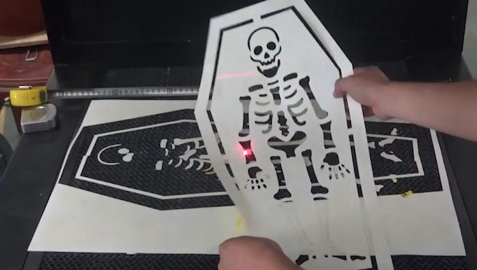 Card Cutting by RF dynamic Laser marking machine
