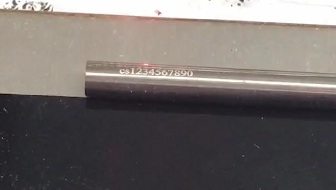 Mark 0.5mm high text on tool bits