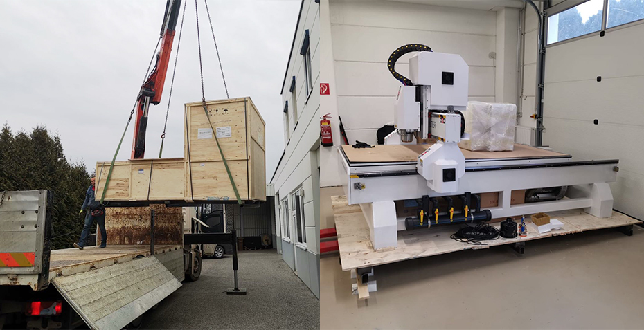 Congratulations for our clients from Austria recieved CNC Router machine