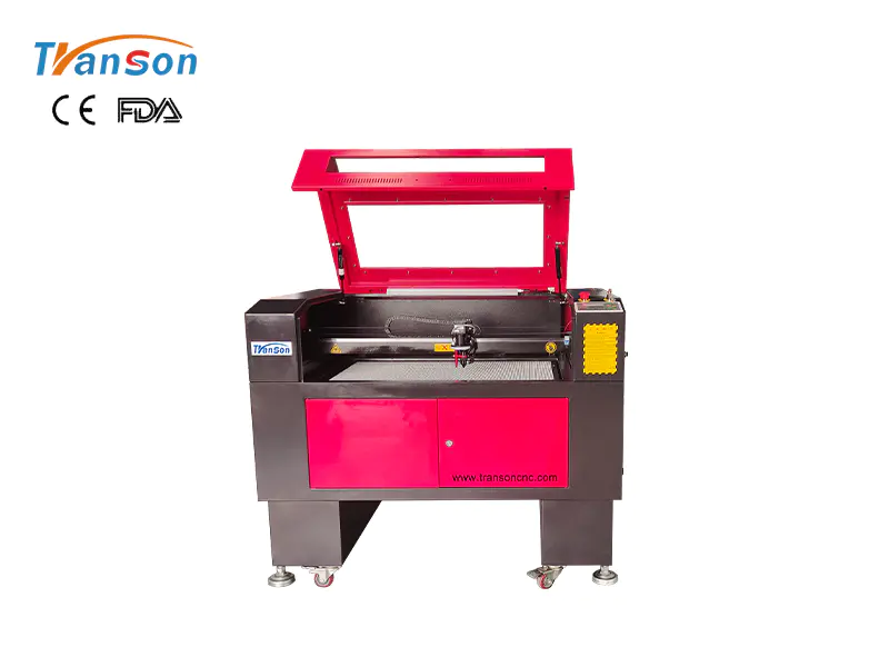 6090 MDF leather acrylic Co2 laser engraving cutting machine with CCD camera