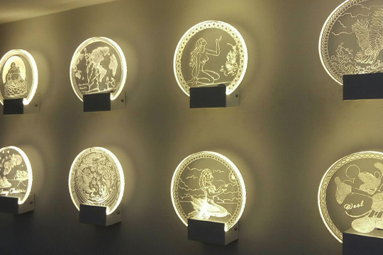 Laser engraving samples from transon CNC