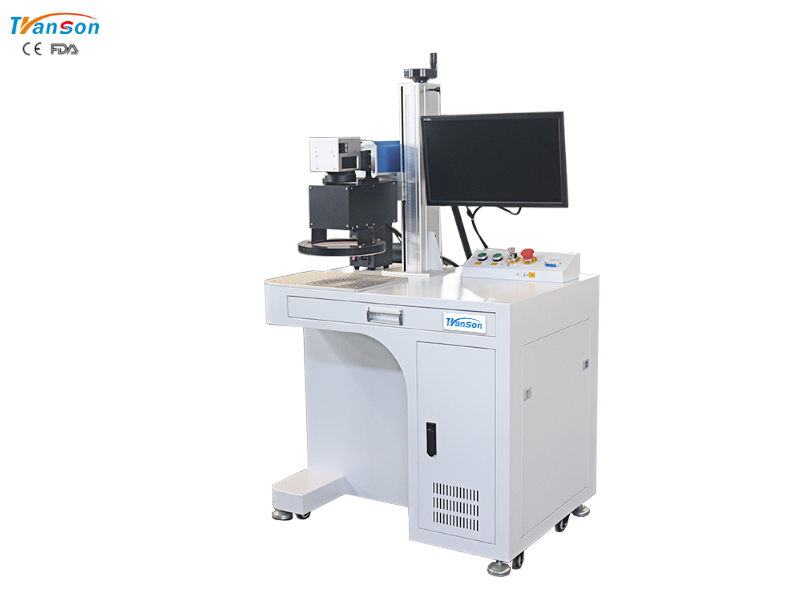 Fiber laser marking machine with visual automatic identification marking system