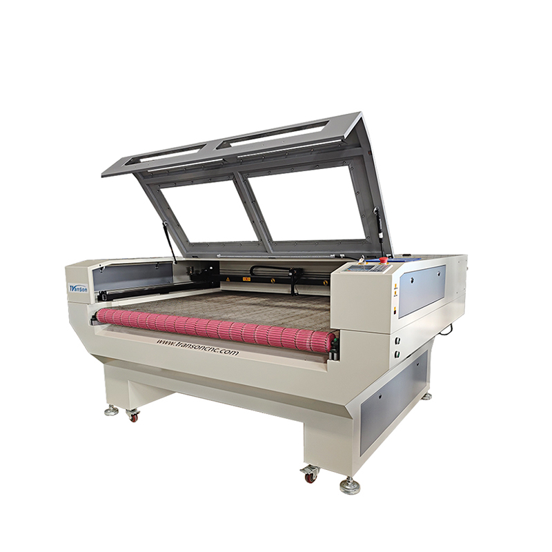 TS1610 Dual Heads CO2 Laser Cutter Machine Auto Feeding Fabric Laser Cutting Machine