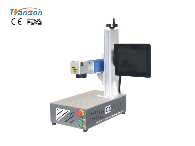 Super Mini Fiber Laser Marking Machine 20W 30W 50W 100W For Silver Steel Aluminum