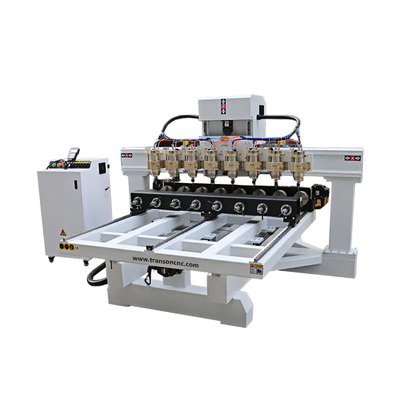 TSW1212-8 Multi Head 8 Spindle Rotary router Engraving Machine Cnc Wood router