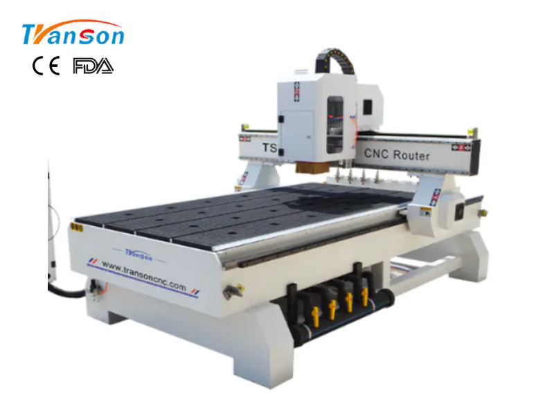 TSW-M ATC CNC Router Machine (3-axis CNC Router with Knife and Spindle Head)