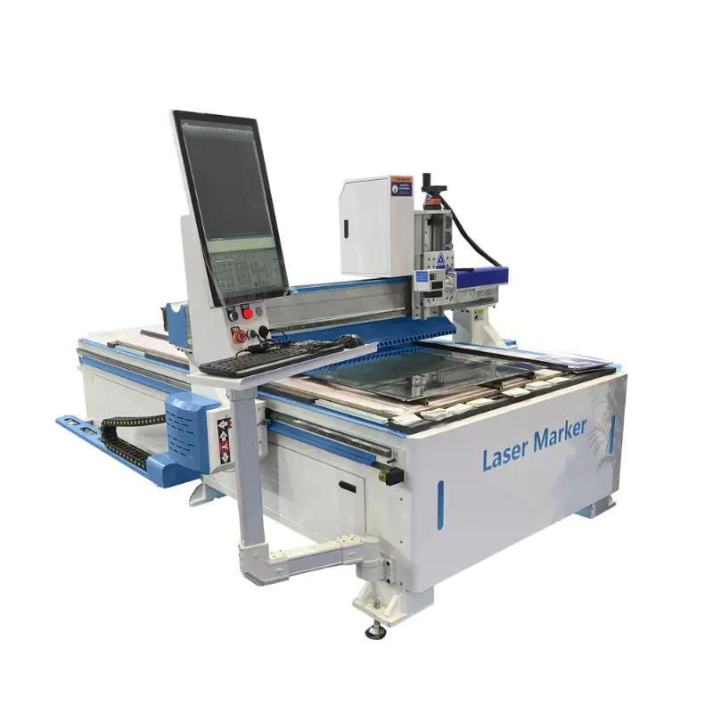 1325 Large Format No Seam Mirror LED Sandblast Marking Engraving Machine JPT Mopa M8 200W Laser Glass Drilling Cutting Machine